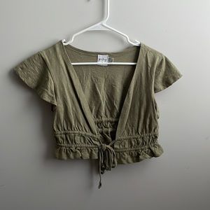 Princess Polly Olive Green Top